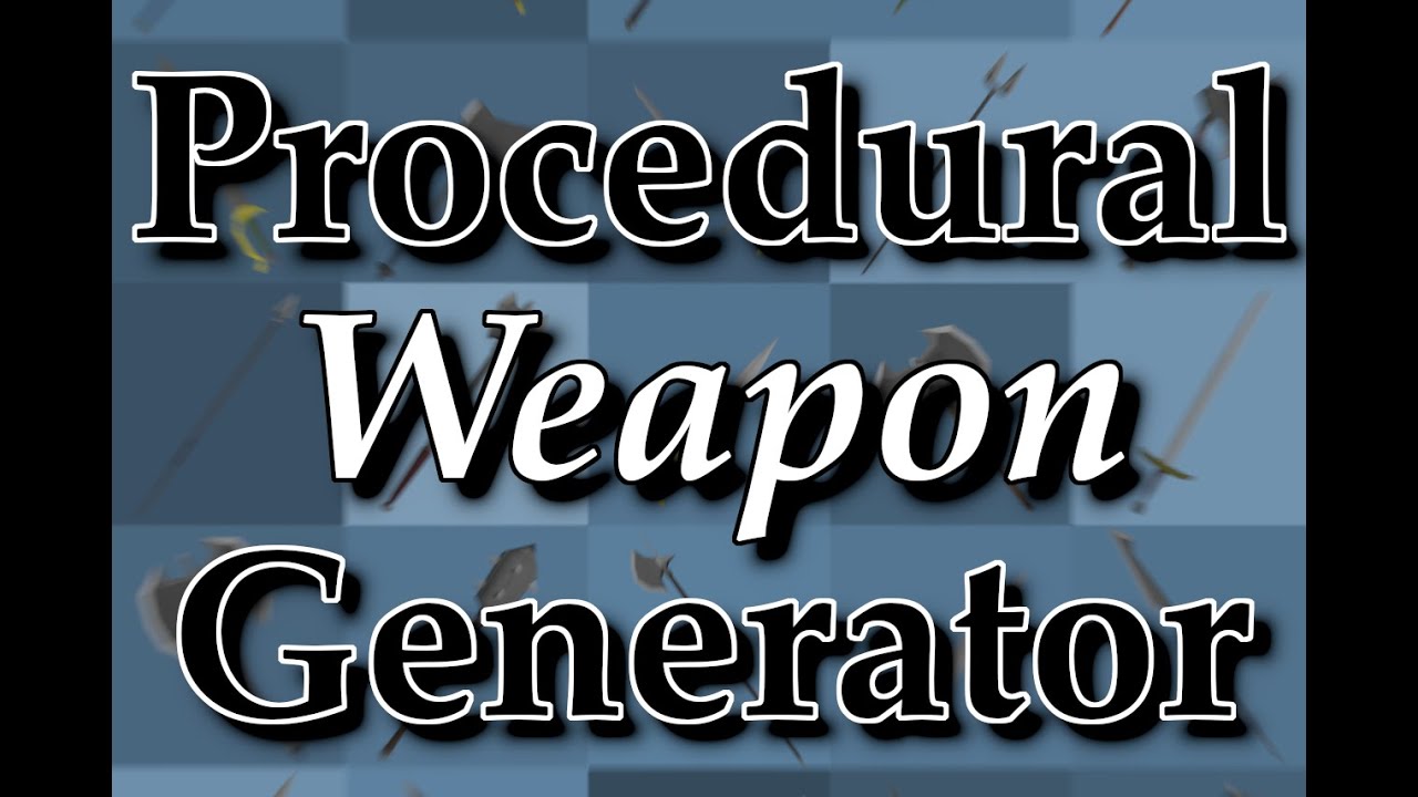 Procedural Weapon Pack Generator Samples | Unity Asset - YouTube