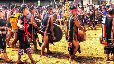 Đoàn Nghệ Nhân Xã￼ Ia Chía-Ia Grai | Ngày hội đua thuyền độc mộc sông Pô Cô 2023 Gia Lai