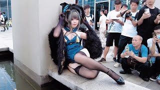 4K Hdr 最受大叔們喜愛的Coser 廣州Cicf漫展 Cosplay In China 2023 コスプレ 코스프레 真空走光