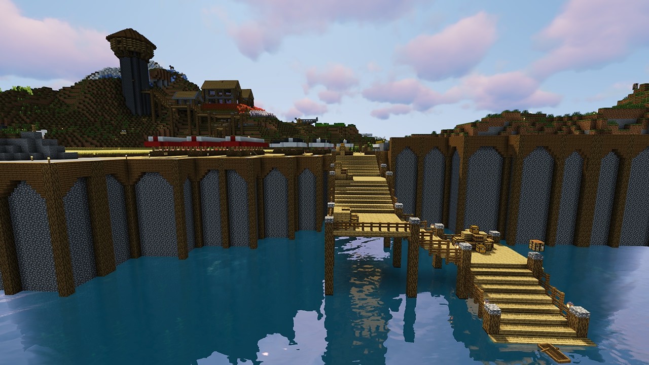 Building A Sea side Trading Hall | Let's Play Survival Minecraft | Episode 2