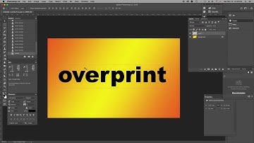 Adjusting 4 Color Black Text to Overprint on Flattened Image || Adobe Photoshop CC