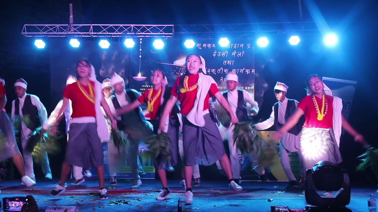 SAKELA DANCE LIVE PERFORMANCE BY MJ DANCE STUDIO NEPAL ON THE OCCASSION OF DIPAWALI2078soi dhole soi