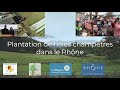 Fédération de chasse du Rhône: Plantation de haies champêtres à Mornant (69)