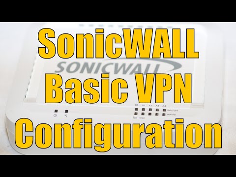 Dell SonicWALL Basic VPN Configuration