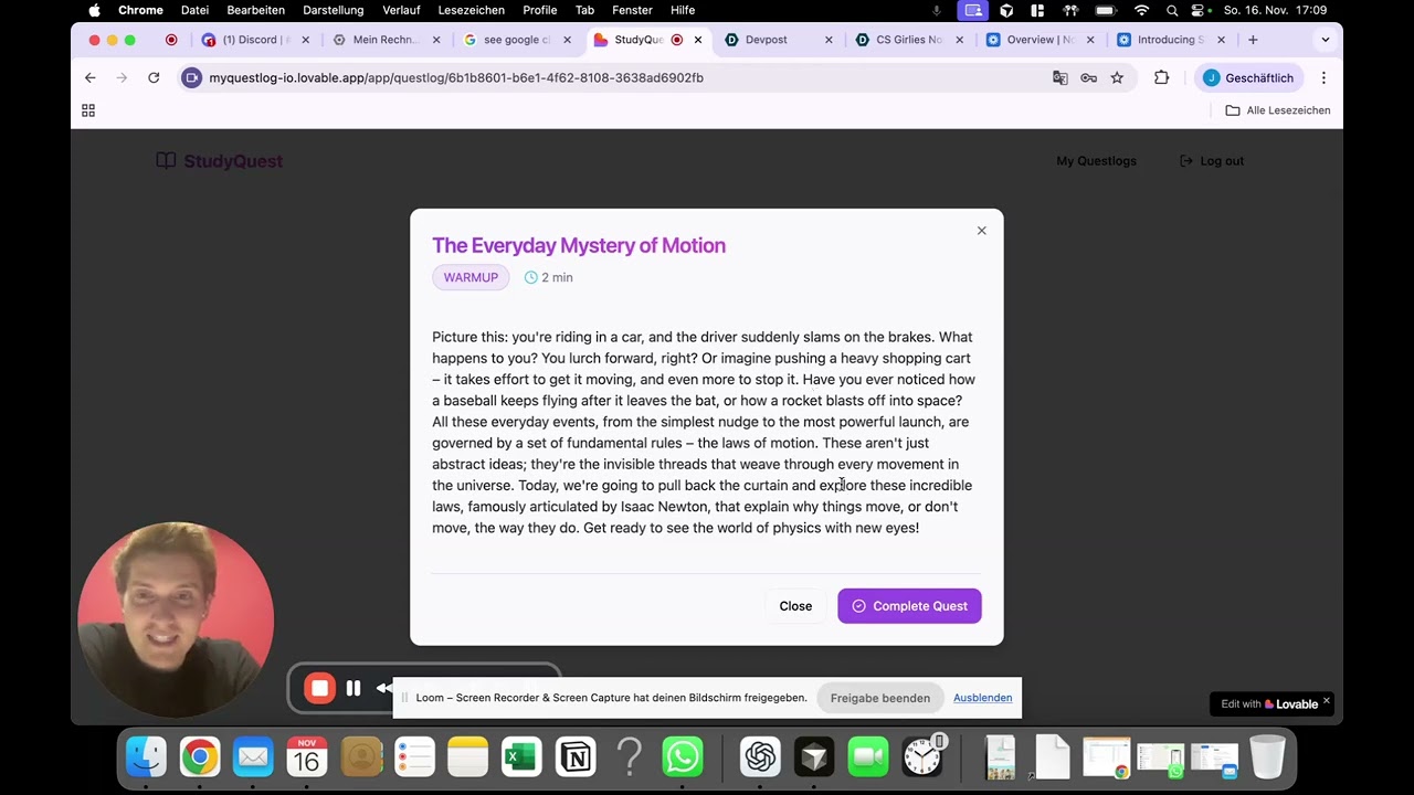 StudyQuest - Stop Cramming. Start Questing