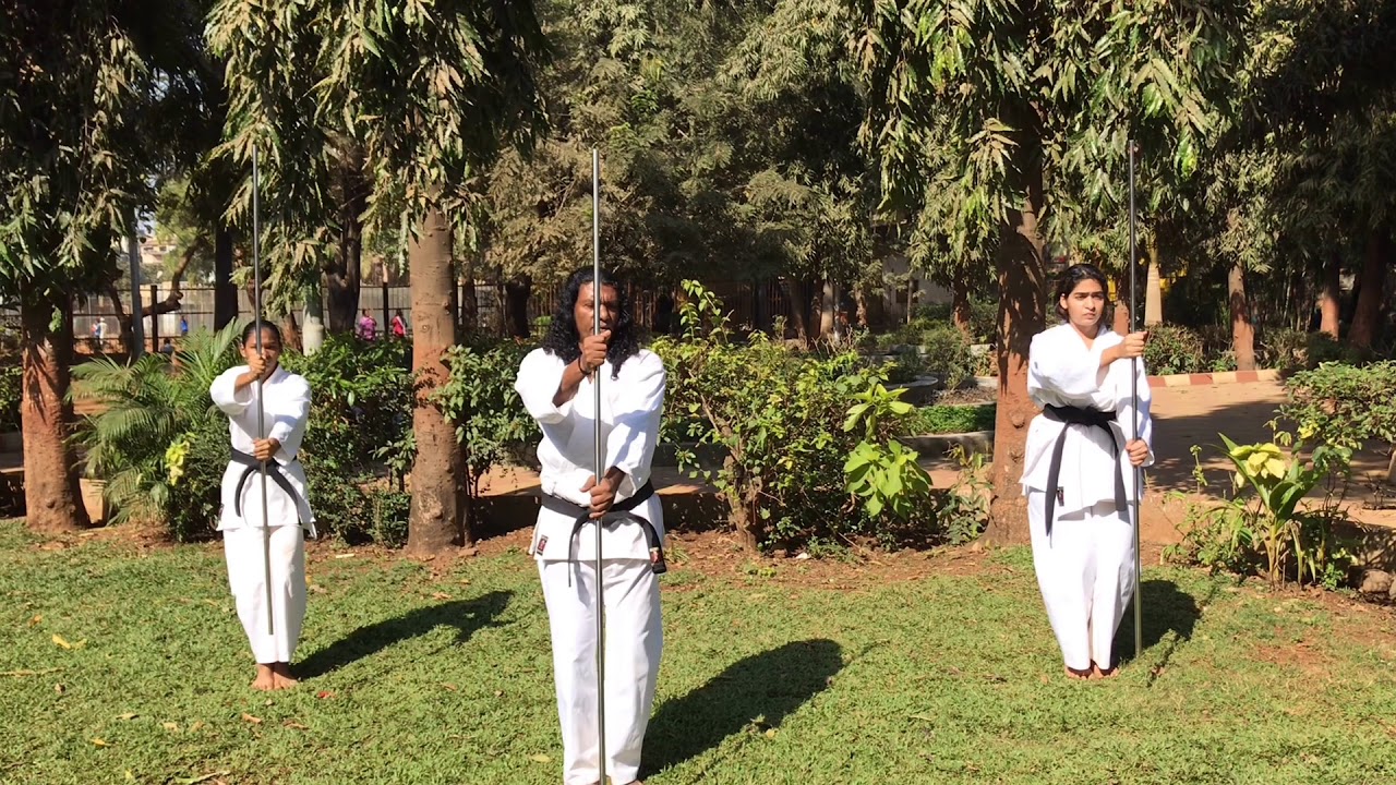 Bo-Staff (Long Stick) Kata Demonstration. - YouTube