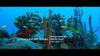 Scuba Diving in Cartagena | La Torreta and ARC Quindio | Plongée à Carthagène - Colombie | 4K