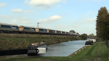 Mendip Rail Class 59 approaching Crofton Pumping Station Westbound on 27.09.11
