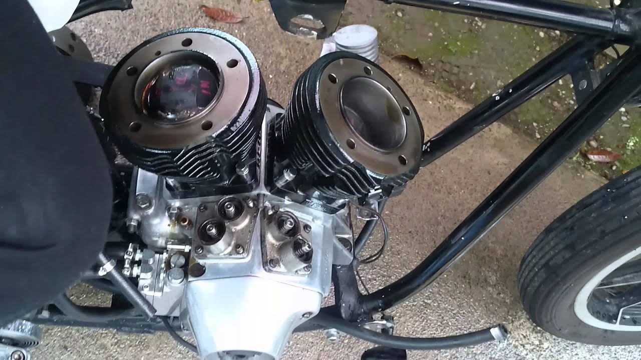Shovel Headハーレーショベル ピストンの動き - YouTube