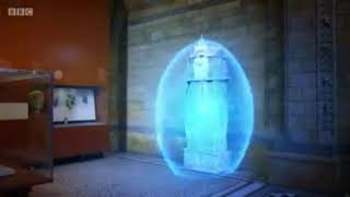 Andy jumps out of time machine, realises he’s late and then runs in the opposite direction.