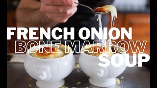 French Onion Bone Marrow Soup