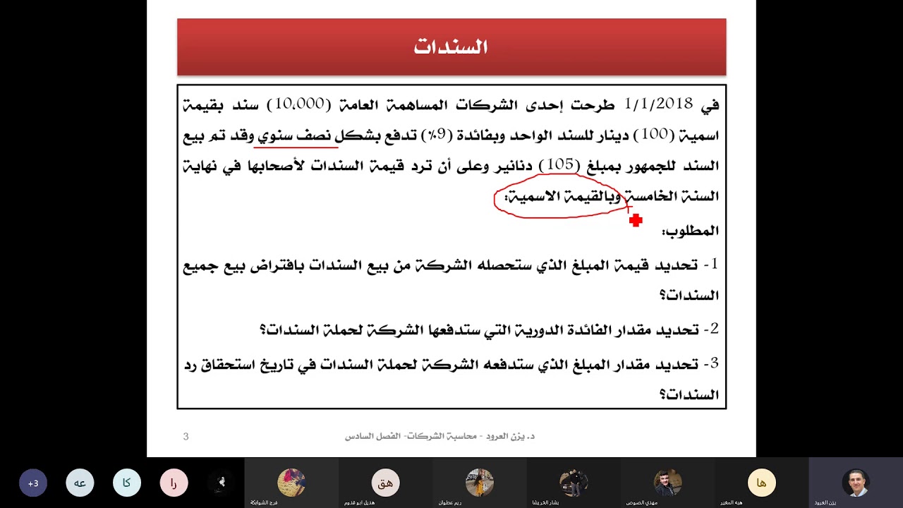 السندات الجزء الأول