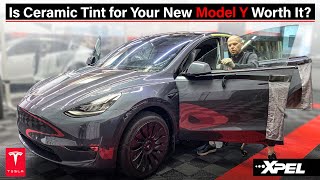 Watch this before you tint your New 2023 Tesla Model Y/Full Heat test on Nano Ceramic Tint! #tesla