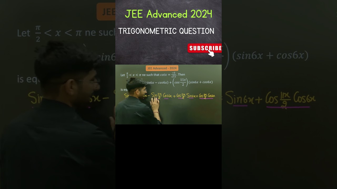 JEE Advanced 2024 Trigonometric Question 