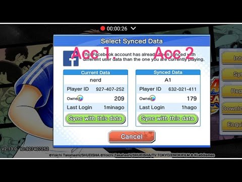 Wow, Successful Change Account ! Captain Tsubasa Dream Team