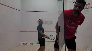 Squash Exhibition Match Mazen Hesham vs Dave Baillargeon #exhibition #match #squash