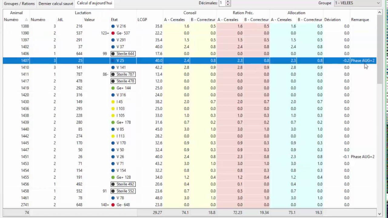 Calcul de ration concentrée - YouTube