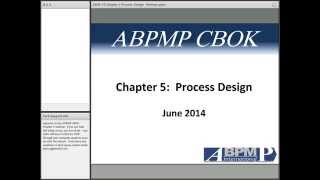 Chapter 5 of BPM CBOK, v3,  Process Design
