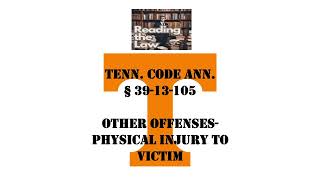 Other Offenses - Physical Injury to Victim TCA 39 13 105
