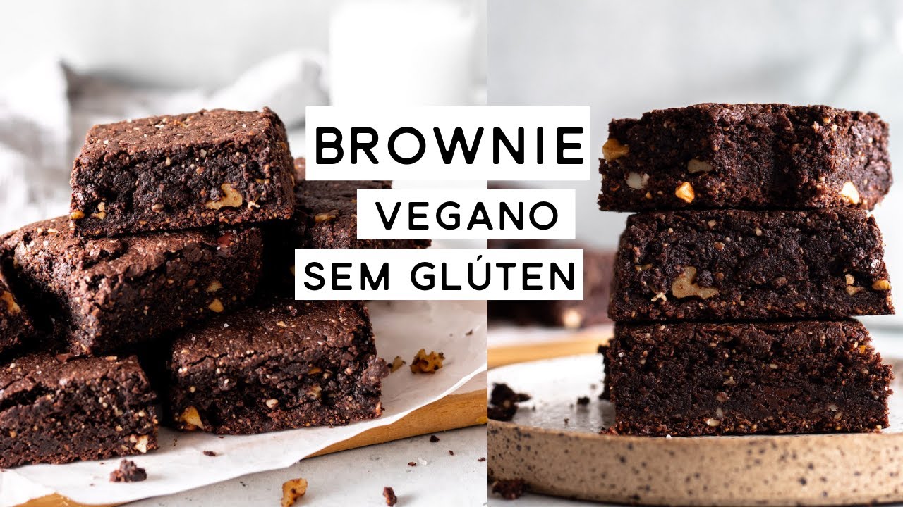 BROWNIE VEGANO E SEM GLÚTEN - O MELHOR DO MUNDO, MOLHADINHO E COM CASQUINHA | PLANTTE