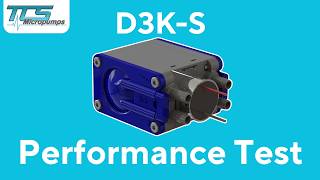 D3K-S Performance Test | Micro Diaphragm Pump | TCS Micropumps