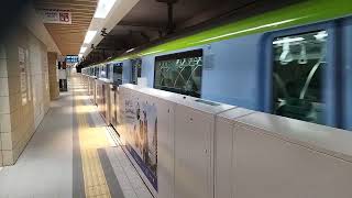 福岡市営地下鉄 七隈線 3000系N19 橋本行き。櫛田神社前駅発車。