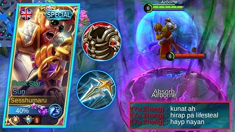 Counter Meta Black Dragon Yu Zhong Using These Items | Sun Users You Must Try This Build | ~ MLBB