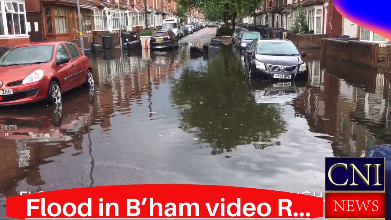Flood in Birmingham Malmesbury Road 17/06/2020 CNI News YouTube