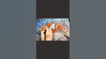 Clownfish underwater in Acrylic painting#acrylicart #acrylicpainting #acrylic