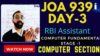 Day3, JOA IT, Evolution of Computer | RBI Assistant , @Inspirenotebook