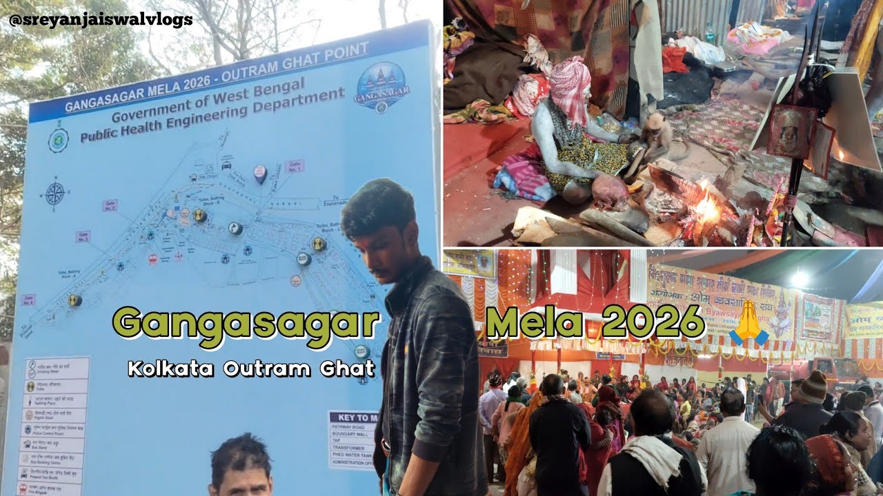 Gangasagar Mela 2026, Kolkata Outram Ghat Near East Bengal Club Stadium, 10 - 16 January 