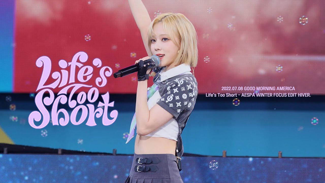220708 에스파 aespa 윈터 winter Good Morning America (GMA) - Life's Too Short직캠 fancam
