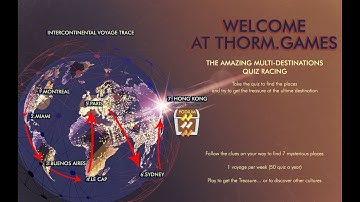 Wow! A rally geogame is born ! Use the clues to move on the map