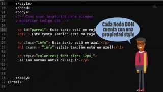 46.- Curso de JavaScript para principiantes. Acceder y modificar CSS con JavaScript.