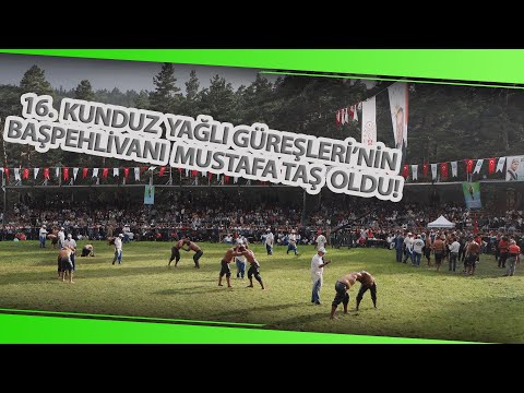 16  Kunduz Yağlı Güreşleri’nin Başpehlivanı Mustafa Taş Oldu!