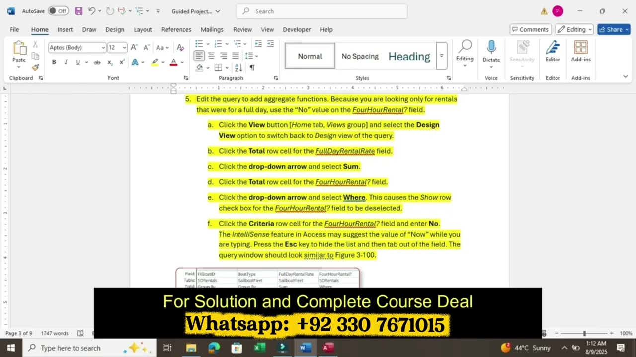 Access 2021 Chapter 3 Guided Project 3-2 | In Practice | Step-by-Step Tutorial