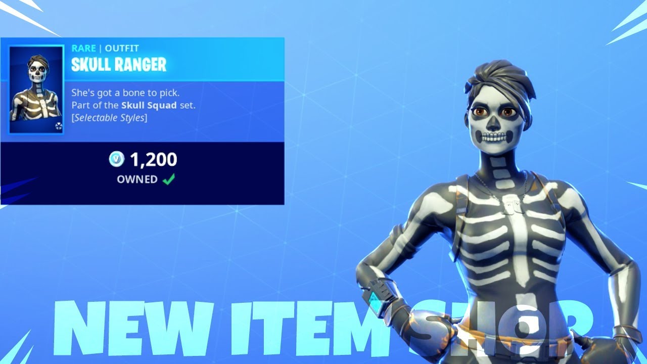 Fortnite Item Shop SKULL SQUAD SKINS! RETURN Fortnite Battle Royale