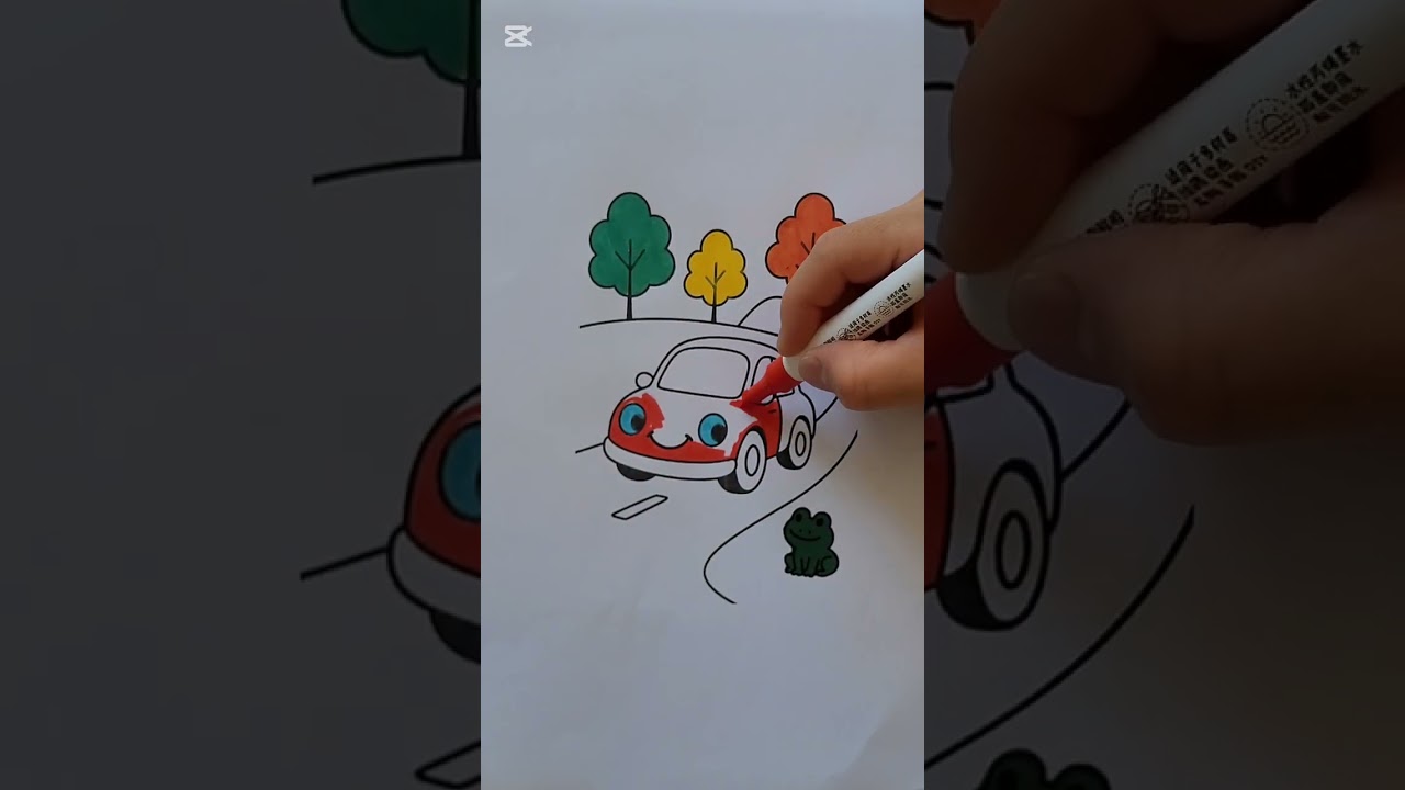 Cute car coloring 🚗🎨