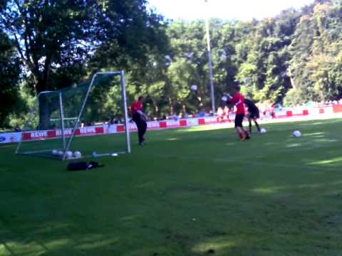 Torwart Training Faryd Mondragon und Timo Horn mit...