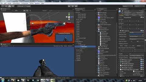 015 Unity 3d : how to Prevent Guns from going through walls (Java Script) - Part 5 - 10