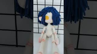 Button eye doll#doll #craft #anime #ooak #diy #handmade #oc