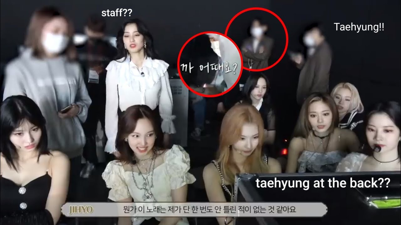 BTS Taehyung personal attended TWICE's performance?? (because of who)??