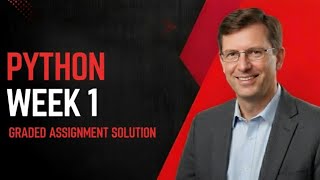 Python Week 1 Graded Assignment |IITM BS Degree | GA Solutions