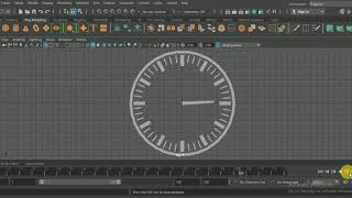 animate a clock IN MAYA 2020