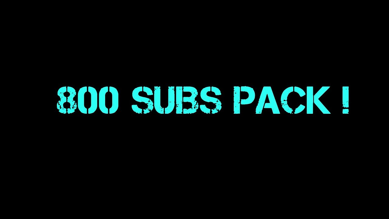 800 SUBS PACK ( OC V3 PACK ) - YouTube