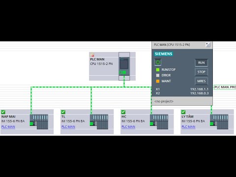 Connect PLC S7-1500 With Multi Remote IO ET 200SP TIA[Kết nối PLC S7 ...