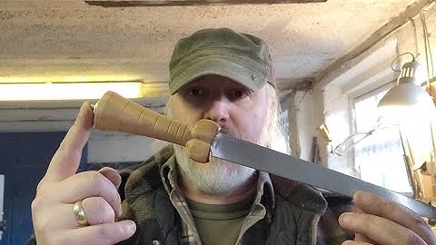 Bollock dagger build pt 1 making the blade and the handle