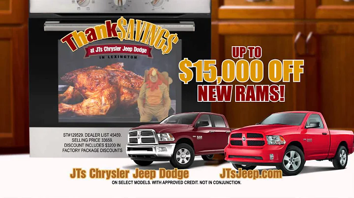 JTs Chrysler Dodge Jeep Ram! Thanksavings Revised