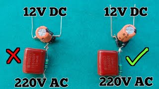 how to make transformerless power supply || 220V AC to 12V DC || DIY ||