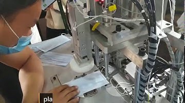 semi auto Ultrasonic flat face mask earloop welding machine